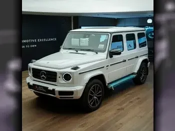 Mercedes-Benz  G-Class  500  2023  Automatic  0 Km  8 Cylinder  Four Wheel Drive (4WD)  SUV  White  With Warranty