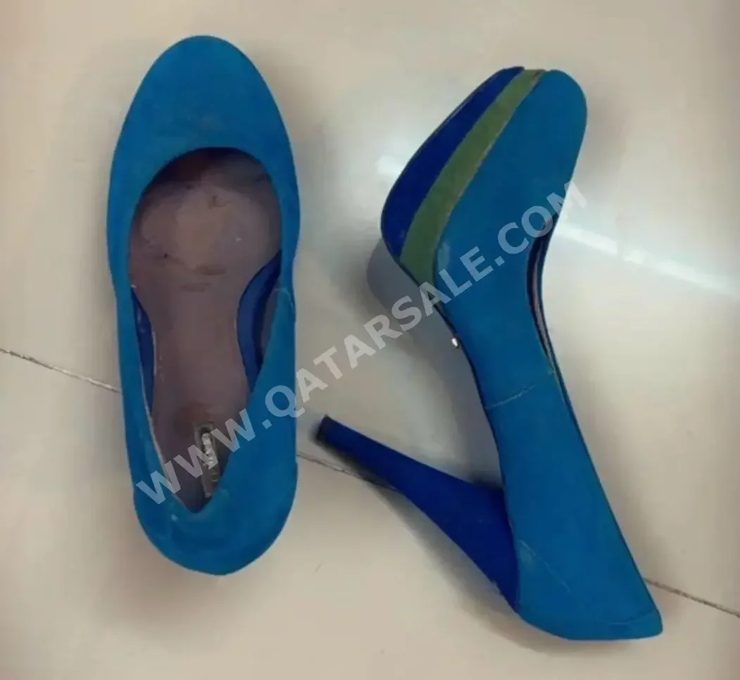 Shoes Zara  Wool  Blue Size 41  Women