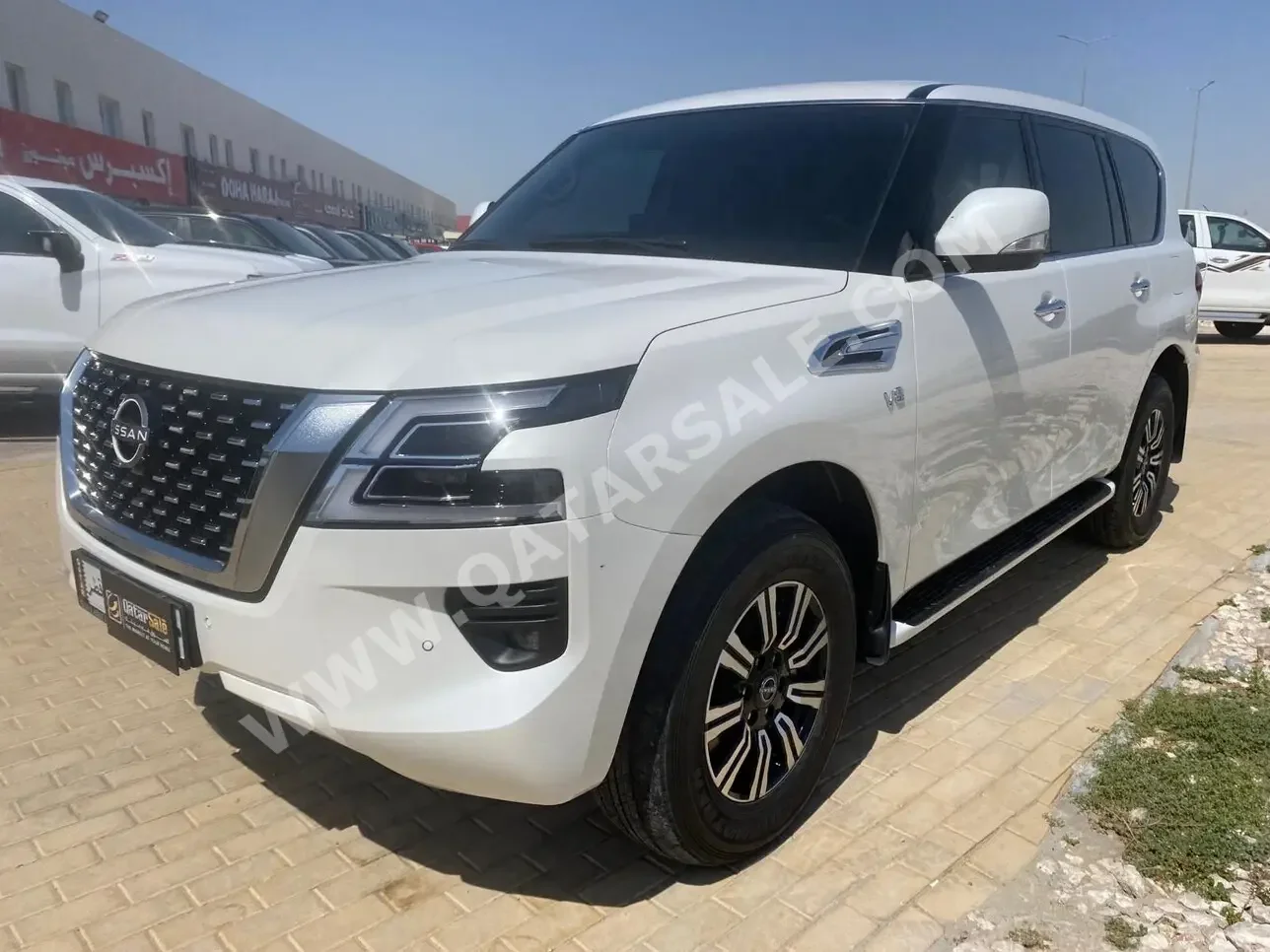 Nissan  Patrol  LE  2023  Automatic  38,000 Km  8 Cylinder  Four Wheel Drive (4WD)  SUV  White  With Warranty