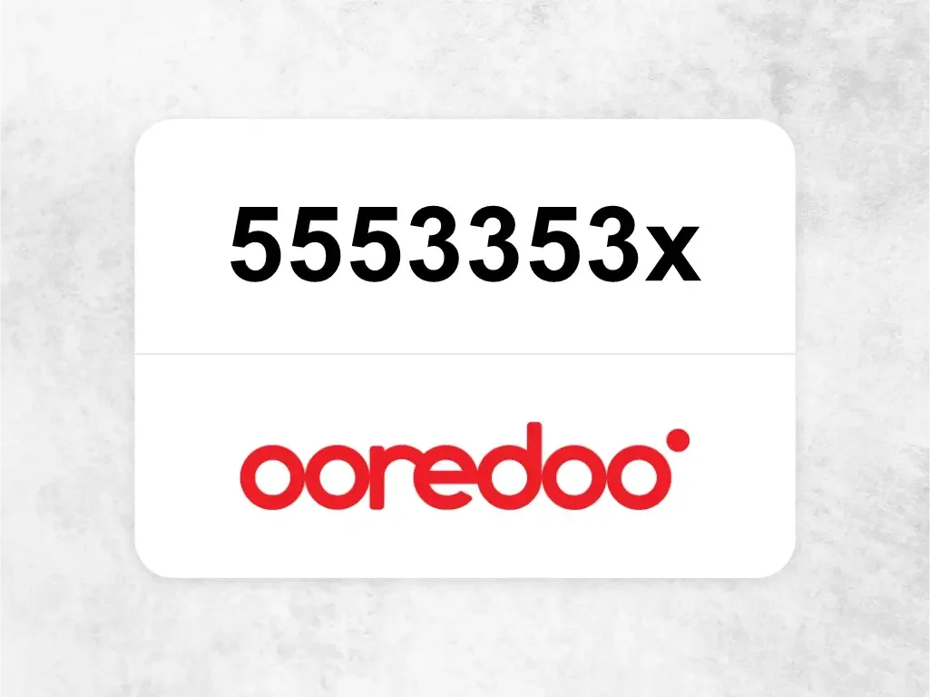 Ooredoo Mobile Phone  5553353x