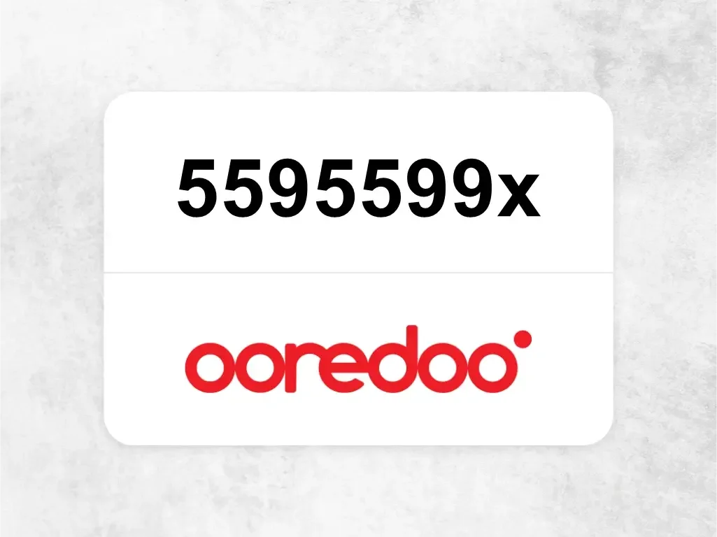 Ooredoo Mobile Phone  5595599x