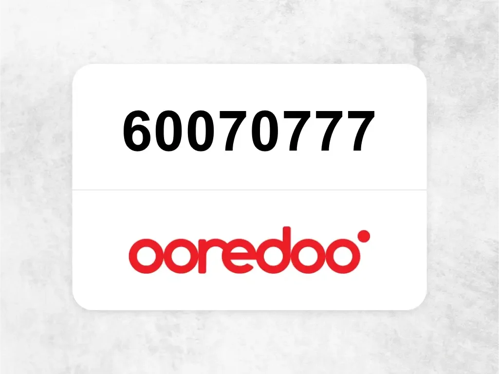 Ooredoo Mobile Phone  60070777