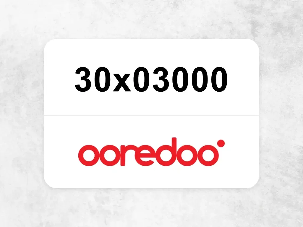 Ooredoo Mobile Phone  30x03000