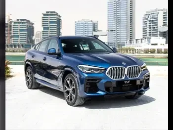 BMW  X-Series  X6  2023  Automatic  40,000 Km  6 Cylinder  Four Wheel Drive (4WD)  SUV  Blue  With Warranty