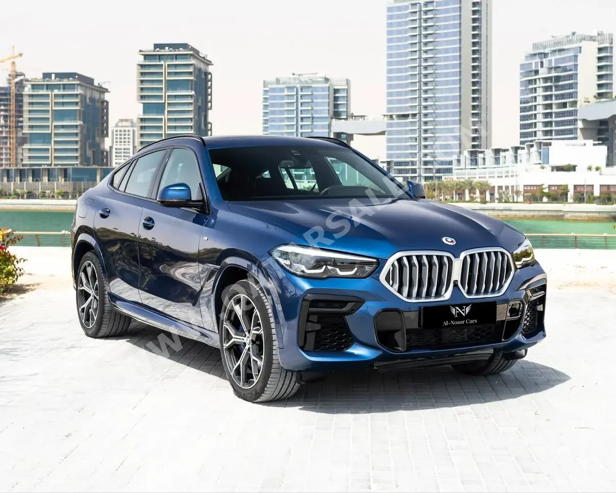BMW  X-Series  X6  2023  Automatic  40,000 Km  6 Cylinder  Four Wheel Drive (4WD)  SUV  Blue  With Warranty