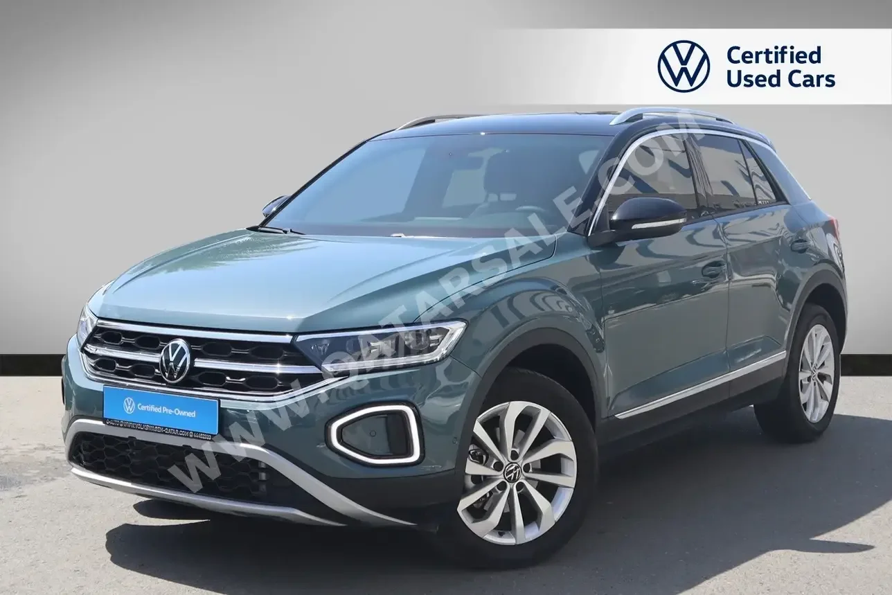 Volkswagen  T-Roc  2023  Automatic  5,200 Km  4 Cylinder  Front Wheel Drive (FWD)  SUV  Green  With Warranty