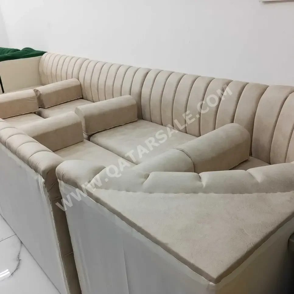 Sofas, Couches & Chairs Sofa Set  Velvet  Beige