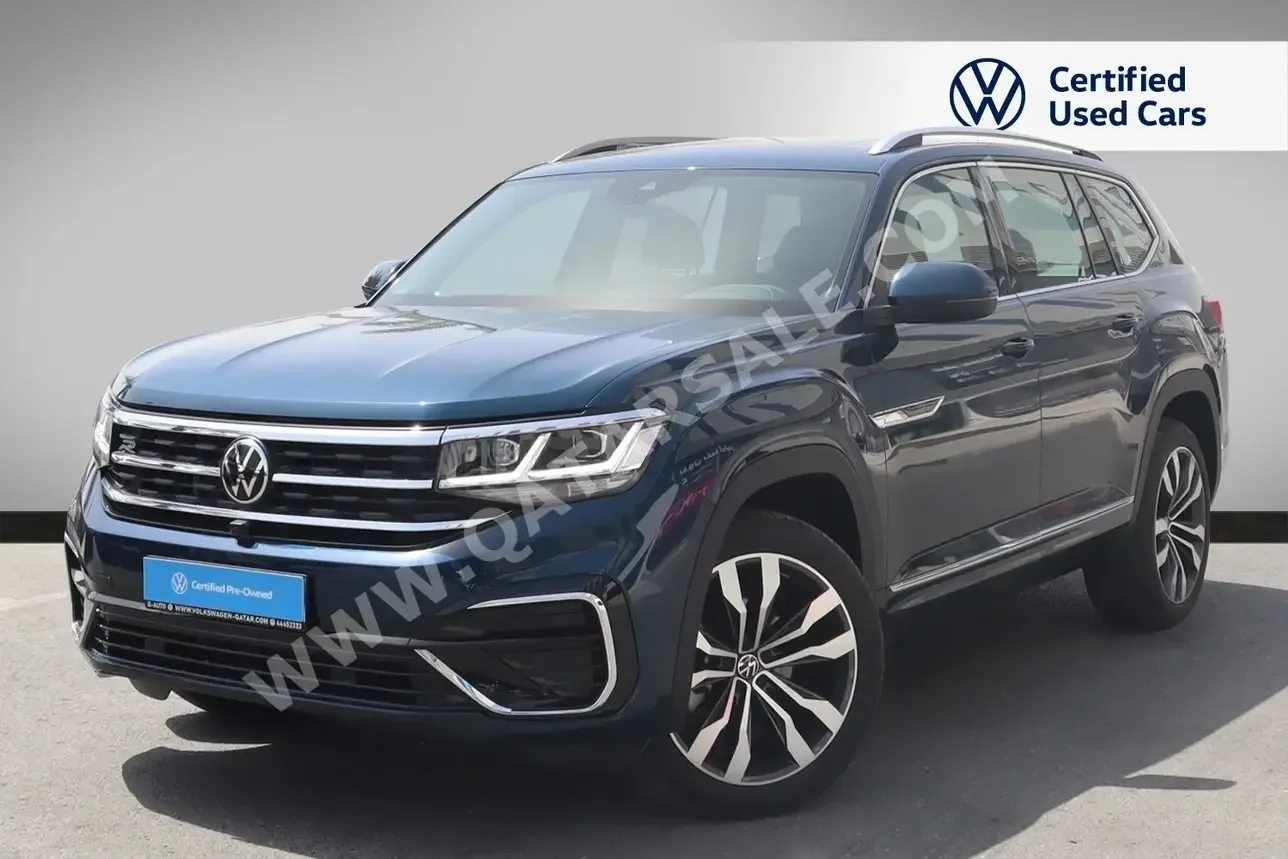 Volkswagen  Teramont  R Line  2023  Automatic  14,200 Km  6 Cylinder  All Wheel Drive (AWD)  SUV  Blue  With Warranty