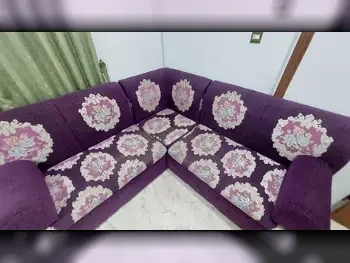 Sofas, Couches & Chairs L shape  Cotton / Cotton Blend  Purple