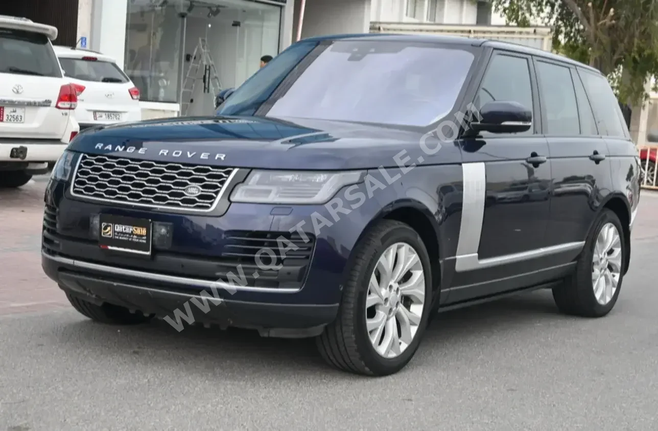 Land Rover  Range Rover  Vogue Super charged  2019  Automatic  80,000 Km  6 Cylinder  Four Wheel Drive (4WD)  SUV  Dark Blue  With Warranty