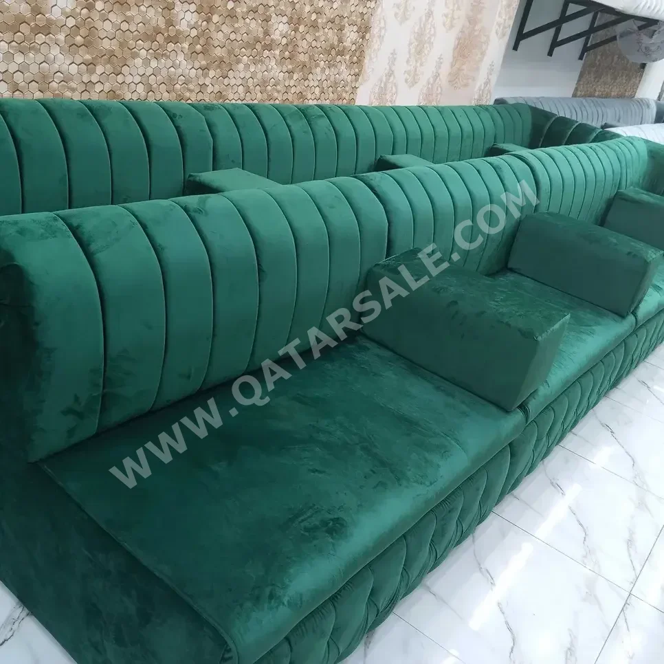 Sofas, Couches & Chairs Sofa Set  Velvet  Green