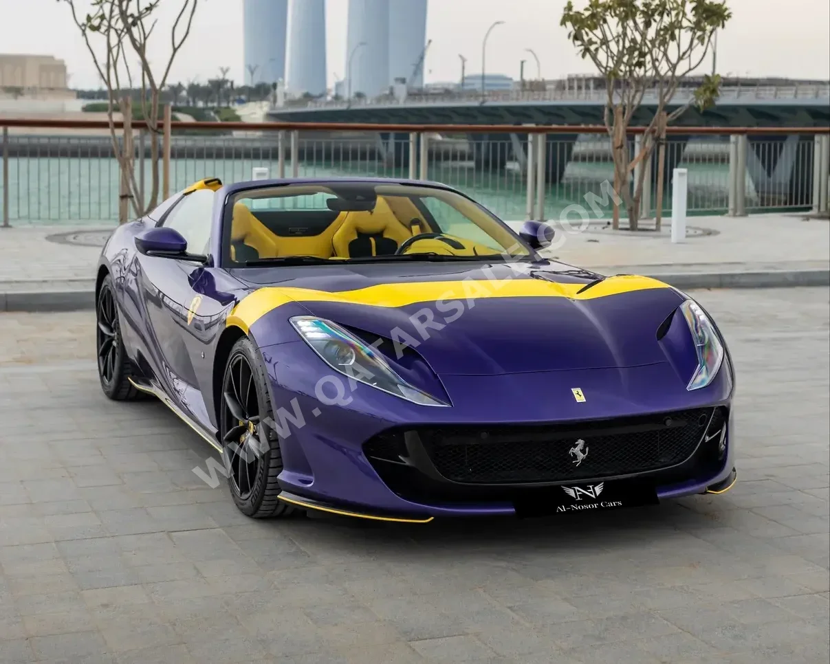 Ferrari  812  GTS  2021  Automatic  15,000 Km  12 Cylinder  All Wheel Drive (AWD)  Convertible  Purple  With Warranty