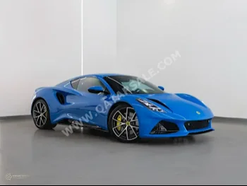  Lotus  Emira  1st Edition  2023  Manual  5,300 Km  6 Cylinder  Rear Wheel Drive (RWD)  Coupe / Sport  Blue  With Warranty