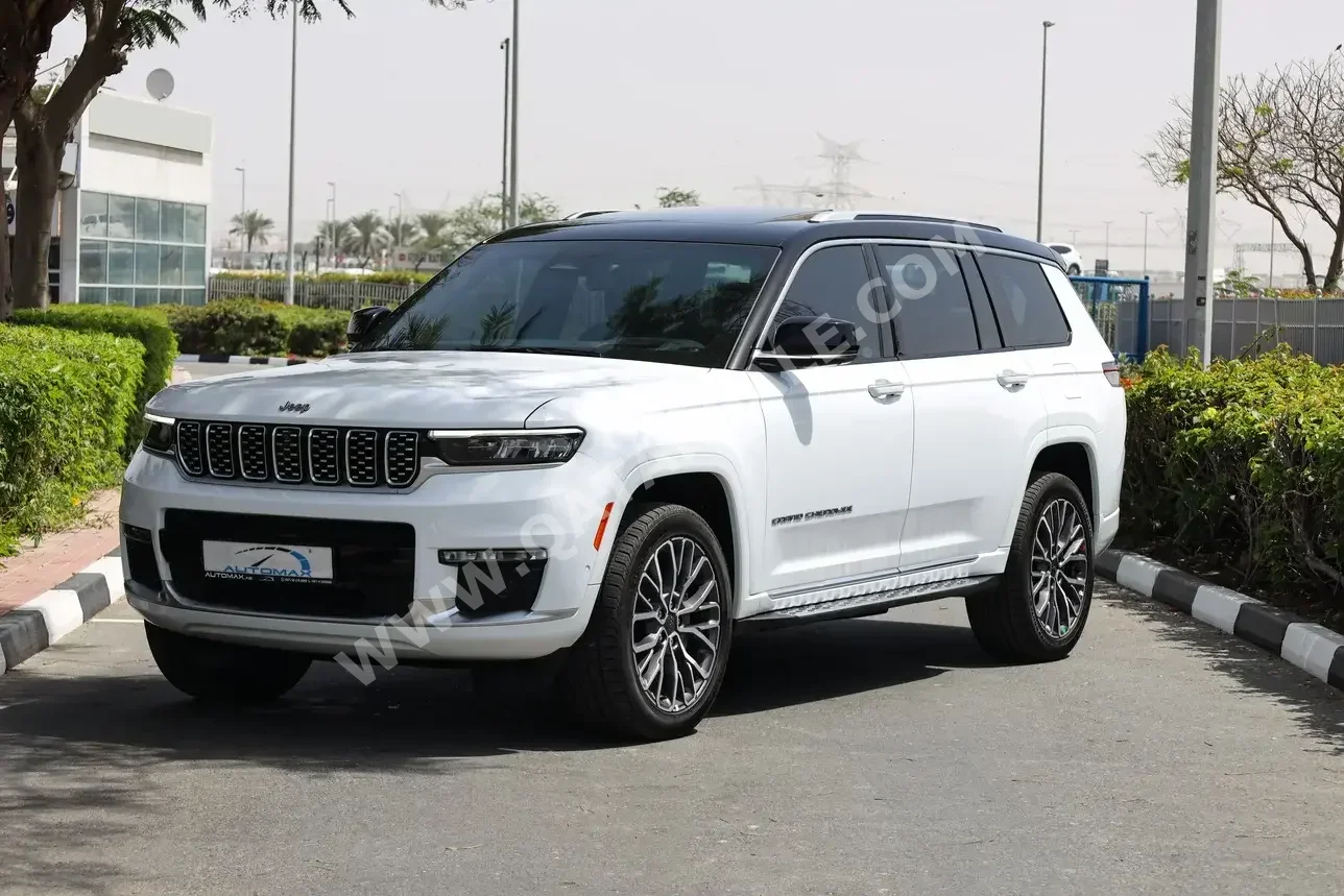 Jeep  Grand Cherokee  Summit  2023  Automatic  0 Km  8 Cylinder  Four Wheel Drive (4WD)  SUV  White  With Warranty