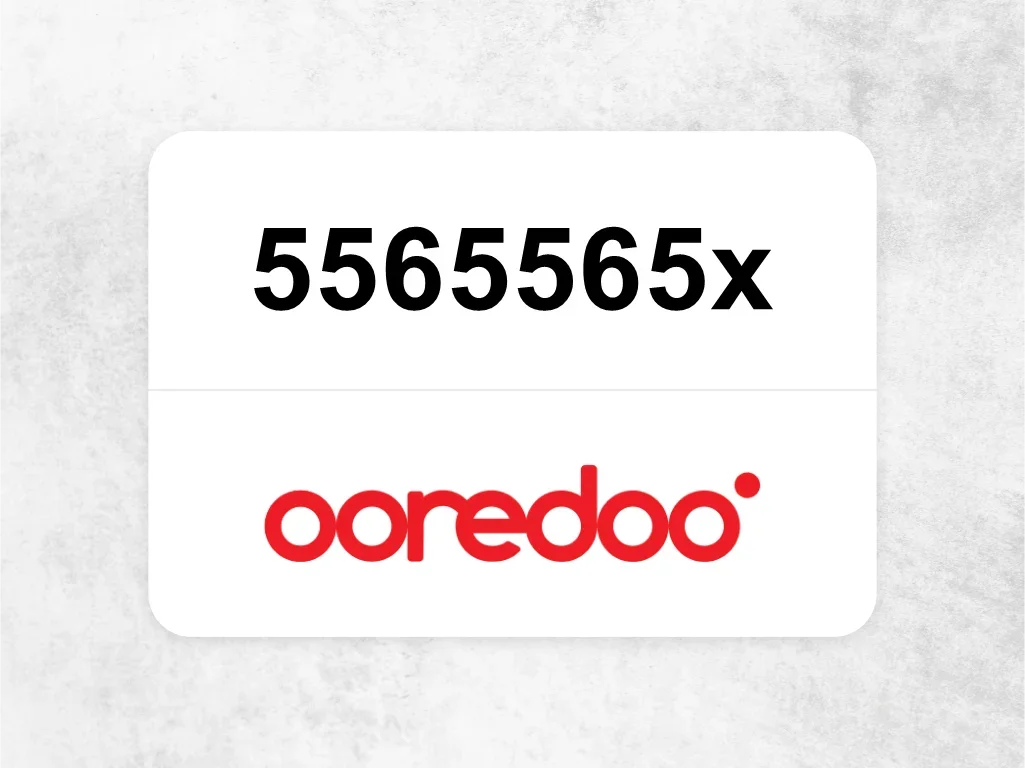 Ooredoo Mobile Phone  5565565x