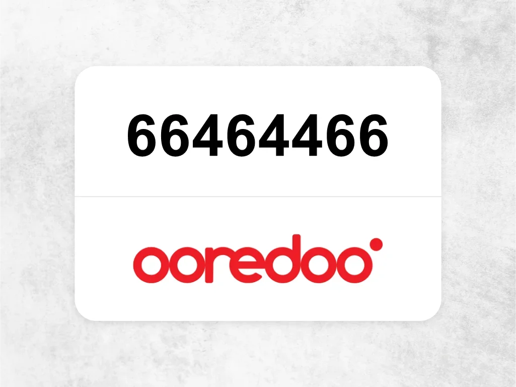 Ooredoo Mobile Phone  66464466