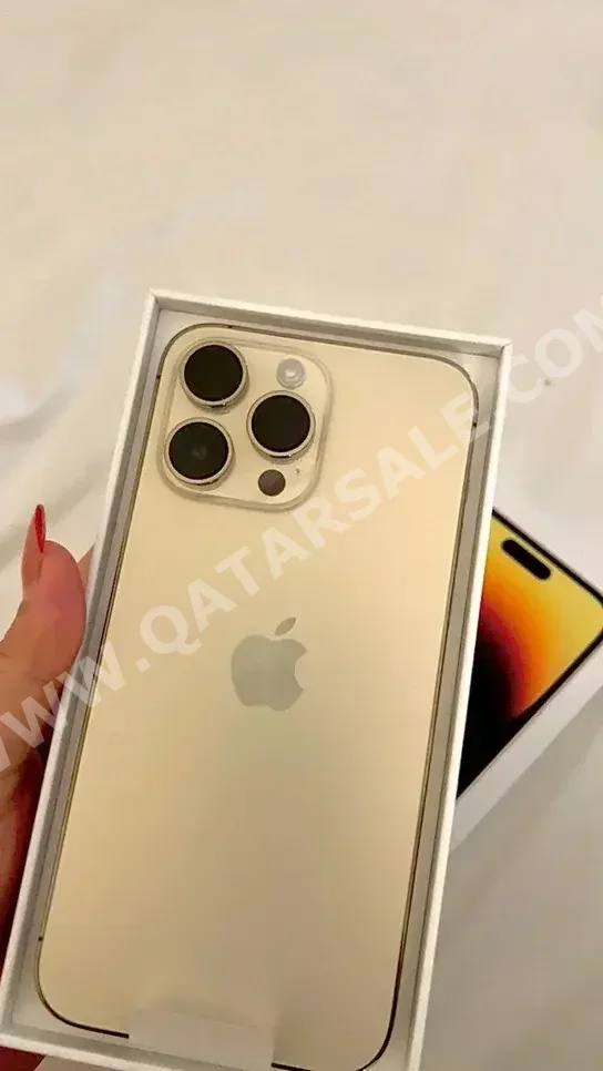 Apple  - iPhone 14  - Pro Max  - Gold  - 256 GB
