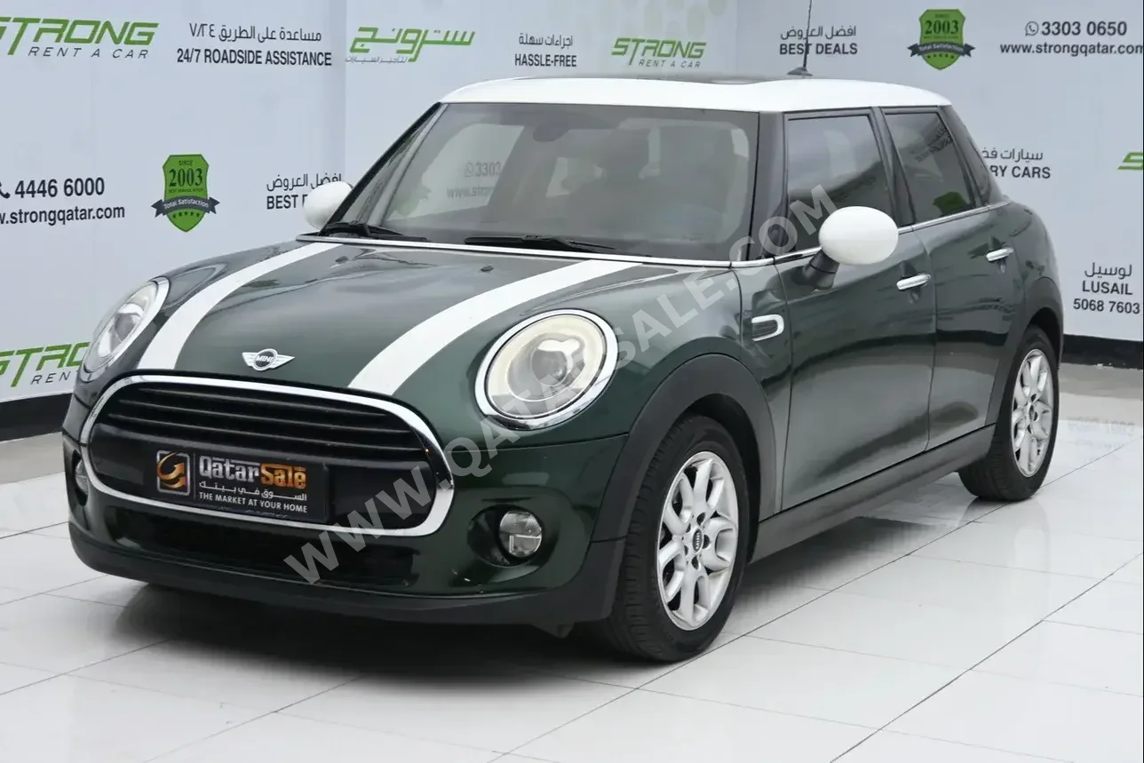 Mini  Cooper  2017  Automatic  67,000 Km  4 Cylinder  Front Wheel Drive (FWD)  Hatchback  Green