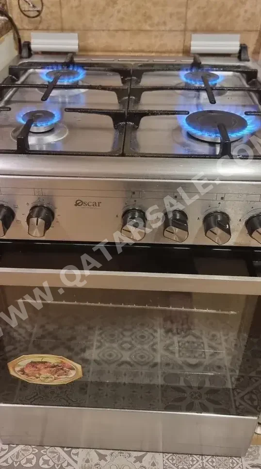 Oscar /  Single Oven /  Electric And Gas  Silver  Timer