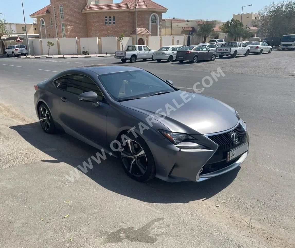 Lexus  RC  350  2018  Automatic  84,300 Km  6 Cylinder  Rear Wheel Drive (RWD)  Coupe / Sport  Gray