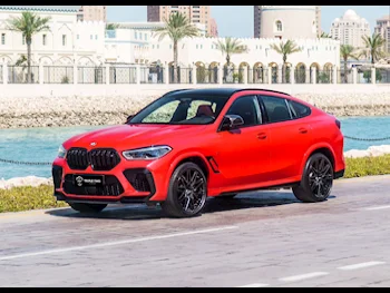BMW  X-Series  X6 M Competition  2020  Automatic  43,000 Km  8 Cylinder  Four Wheel Drive (4WD)  SUV  Red  With Warranty