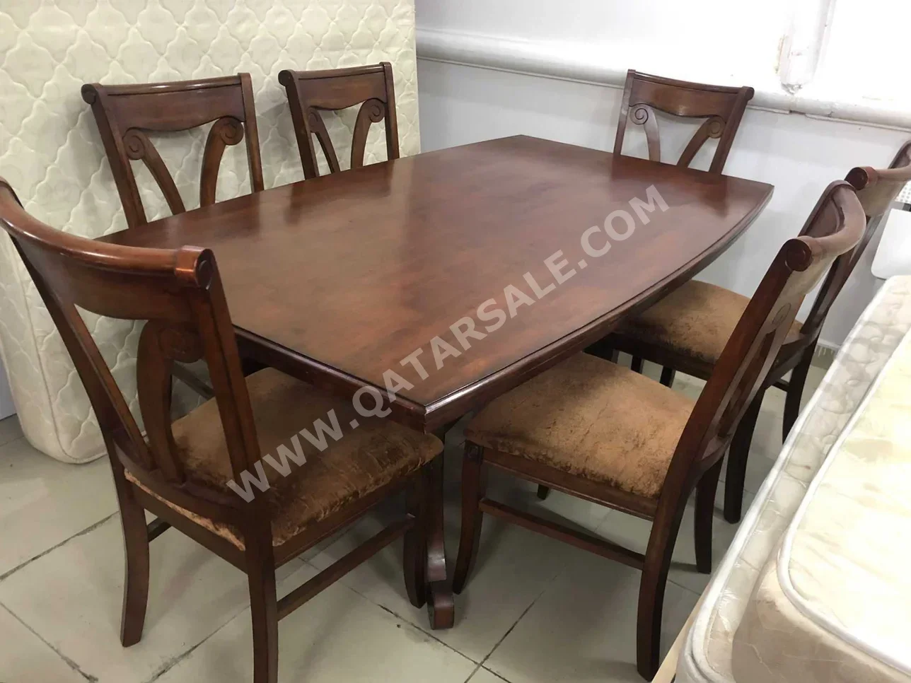 Dining Table with Chairs  Brown