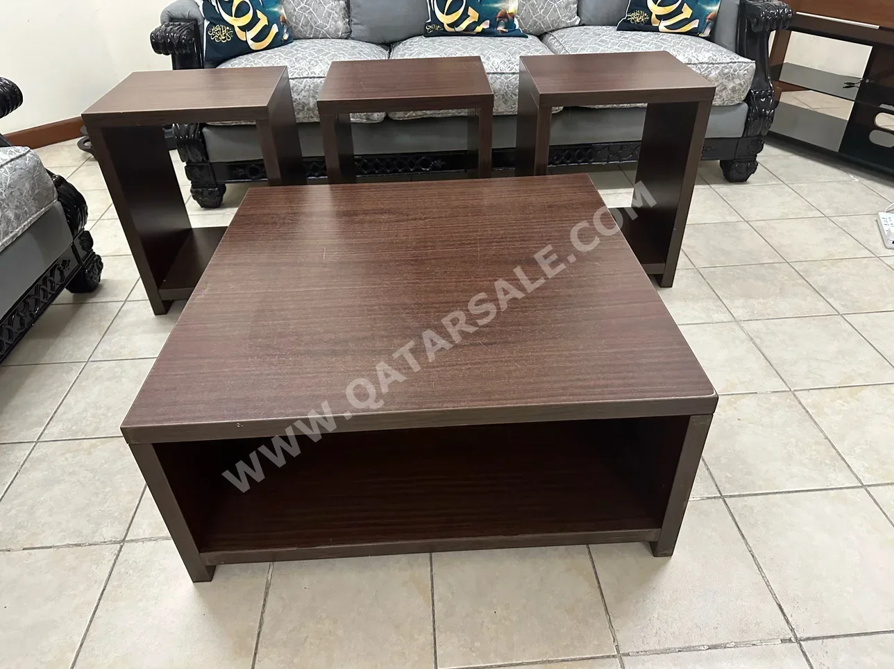 Tables & Sideboards Set of 3 Pieces  Brown