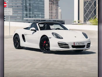 Porsche  Boxster  2014  Automatic  115,000 Km  4 Cylinder  Rear Wheel Drive (RWD)  Coupe / Sport  White