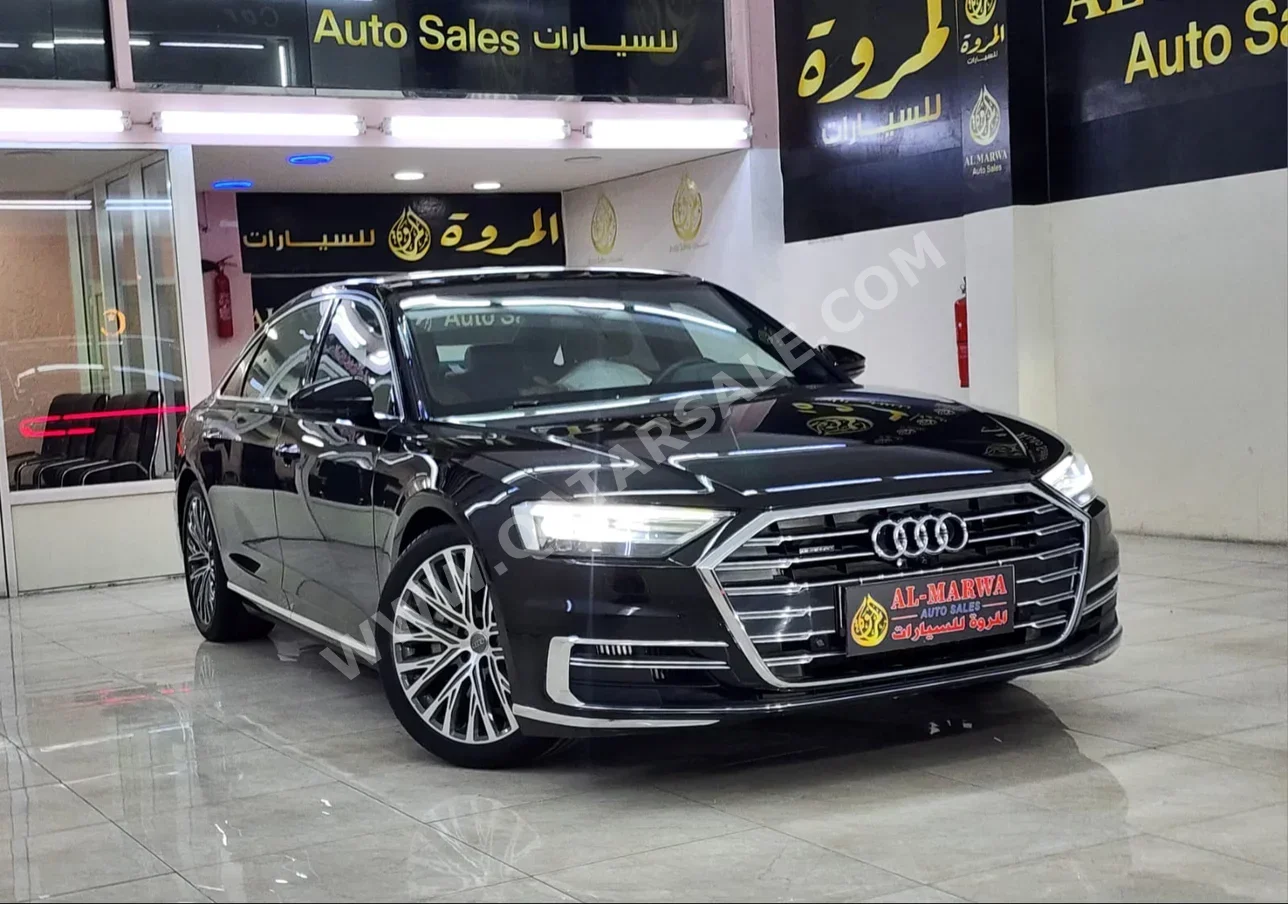 Audi  A8  L  2020  Automatic  56,000 Km  6 Cylinder  All Wheel Drive (AWD)  Sedan  Black  With Warranty
