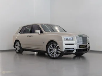  Rolls-Royce  Cullinan  2021  Automatic  24,000 Km  12 Cylinder  Four Wheel Drive (4WD)  SUV  Gold  With Warranty