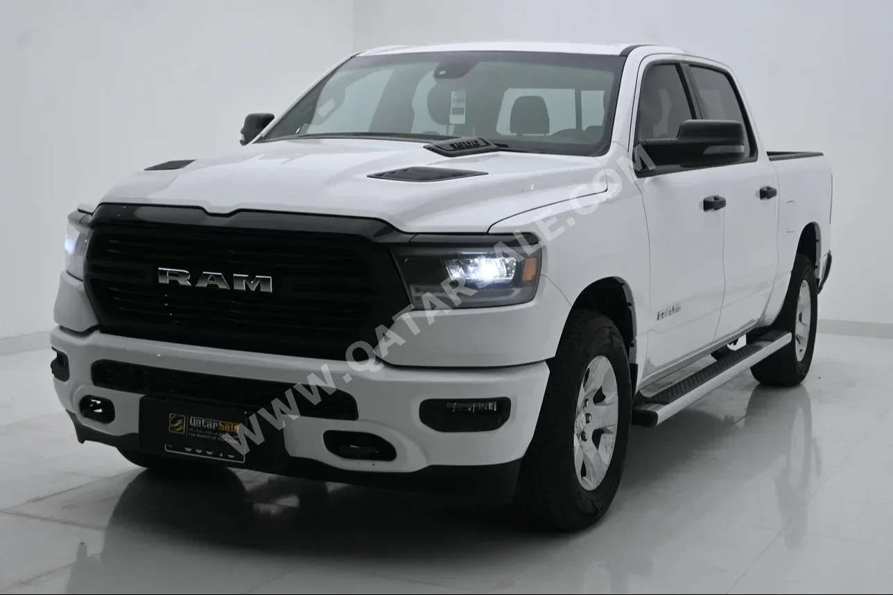Dodge  Ram  Big Horn  2023  Automatic  21,000 Km  8 Cylinder  Four Wheel Drive (4WD)  Pick Up  White  With Warranty