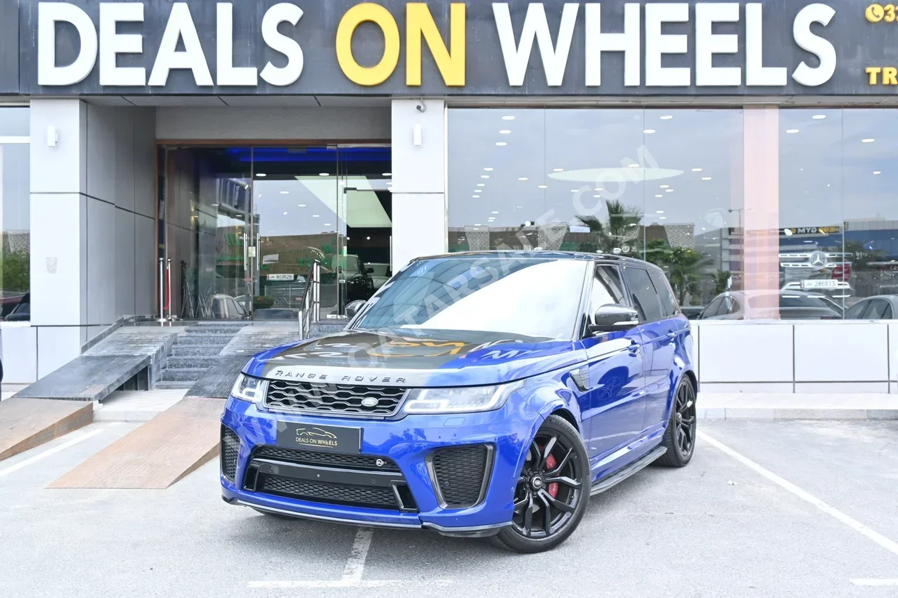 Land Rover  Range Rover  Sport SVR  2018  Automatic  80,600 Km  8 Cylinder  Four Wheel Drive (4WD)  SUV  Blue  With Warranty
