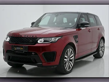 Land Rover  Range Rover  Sport SVR  2017  Automatic  133,000 Km  8 Cylinder  Four Wheel Drive (4WD)  SUV  Red