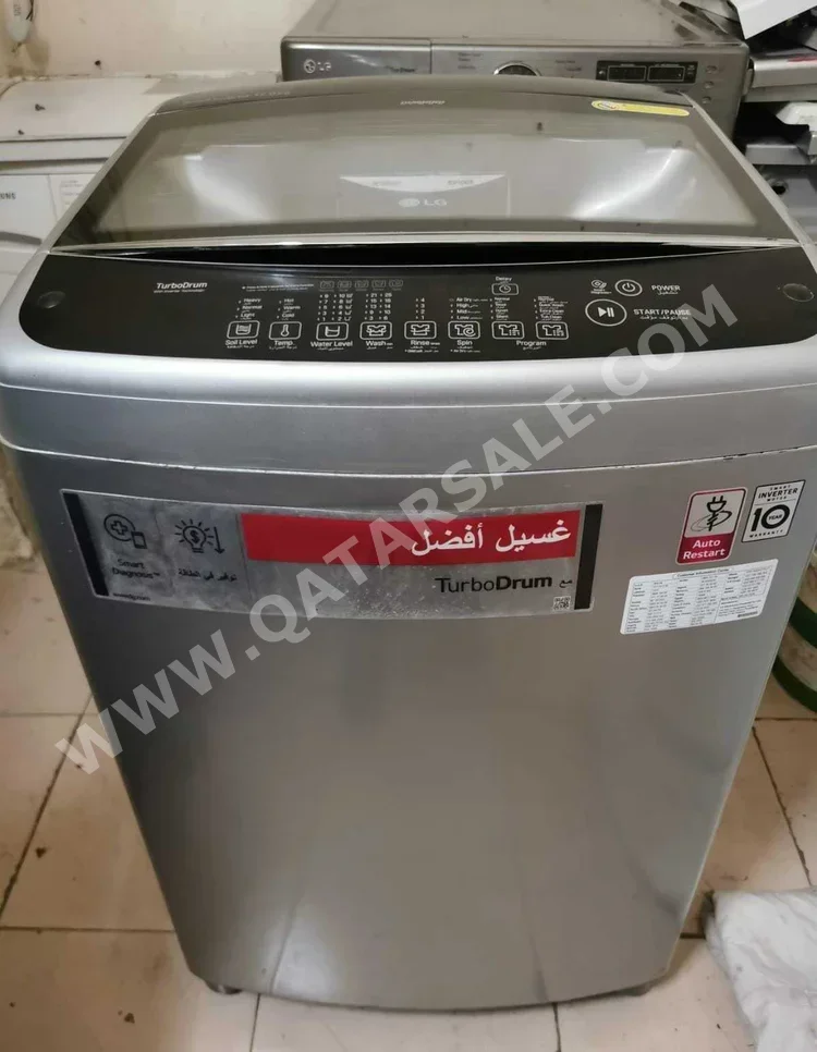 Washing Machines & All in ones LG /  Top Load Washer  Silver