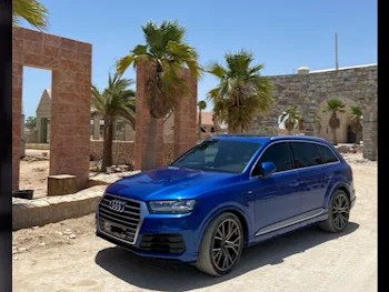 Audi  Q7  45 TFSI Quattro S-line  2018  Automatic  115,000 Km  6 Cylinder  All Wheel Drive (AWD)  SUV  Blue