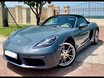 Porsche  Boxster  718  2017  Automatic  68,000 Km  4 Cylinder  Rear Wheel Drive (RWD)  Convertible  Gray Metallic  With Warranty