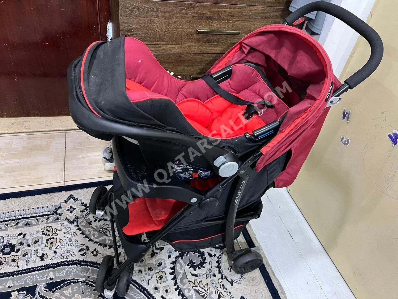 Kids Strollers Single Stroller  Red  0-36 Months  Convertible to Car Seat