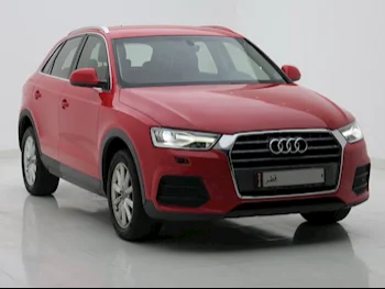 Audi  Q3  2018  Automatic  62,000 Km  4 Cylinder  Four Wheel Drive (4WD)  SUV  Red