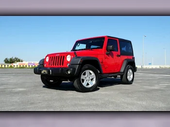 Jeep  Wrangler  Sport  2015  Automatic  166,000 Km  6 Cylinder  Four Wheel Drive (4WD)  SUV  Red