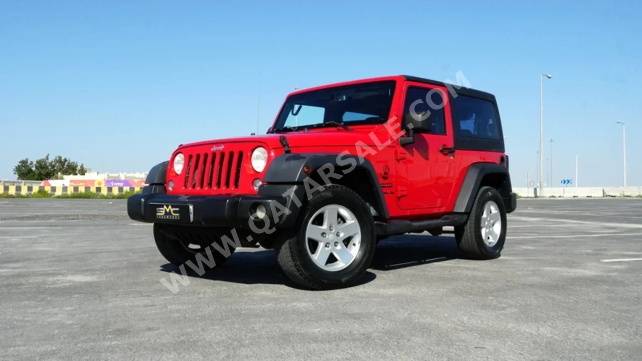 Jeep  Wrangler  Sport  2015  Automatic  166,000 Km  6 Cylinder  Four Wheel Drive (4WD)  SUV  Red