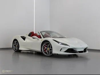  Ferrari  F8  Spider  2022  Automatic  8,050 Km  8 Cylinder  Rear Wheel Drive (RWD)  Convertible  White  With Warranty