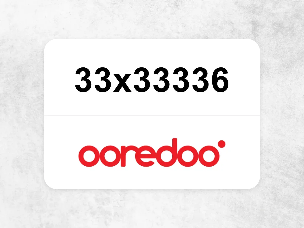 Ooredoo Mobile Phone  33x33336