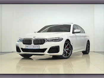 BMW  5-Series  530i  2021  Automatic  51,100 Km  4 Cylinder  Rear Wheel Drive (RWD)  Sedan  White  With Warranty