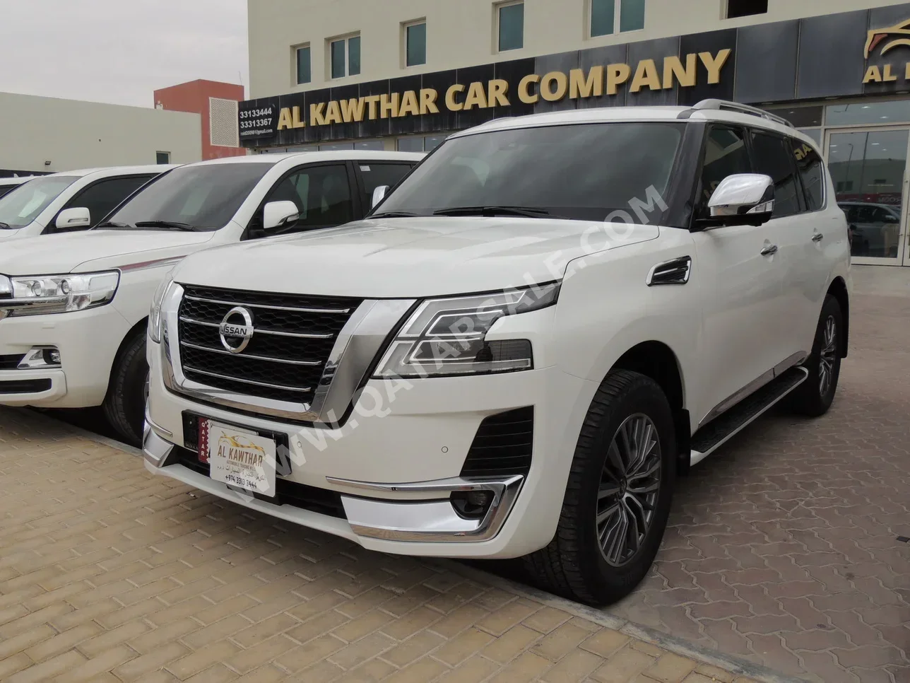 Nissan  Patrol  Platinum  2021  Automatic  39,000 Km  6 Cylinder  Four Wheel Drive (4WD)  SUV  White  With Warranty