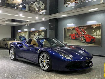 Ferrari  488  Spider  2018  Automatic  0 Km  8 Cylinder  Rear Wheel Drive (RWD)  Coupe / Sport  Blue  With Warranty