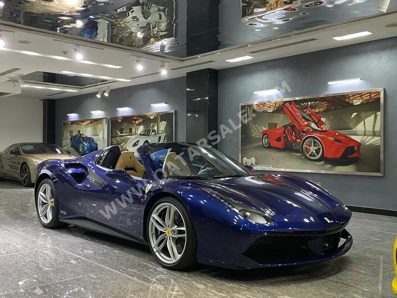 Ferrari  488  Spider  2018  Automatic  0 Km  8 Cylinder  Rear Wheel Drive (RWD)  Coupe / Sport  Blue  With Warranty