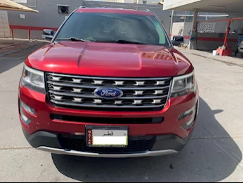 Ford  Explorer  XLT  2017  Automatic  93,000 Km  6 Cylinder  Four Wheel Drive (4WD)  SUV  Red