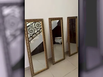 Mirrors Mirror Set  Rectangle  Medium  Tilt  Qatar  With Delivery  2021  Antique  Convex  Vertical  Gold