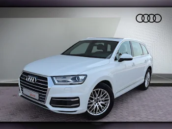 Audi  Q7  S-Line  2019  Automatic  28,000 Km  6 Cylinder  All Wheel Drive (AWD)  SUV  White