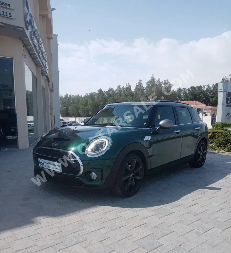Mini  Cooper  Clubman S  2017  Automatic  82,000 Km  4 Cylinder  Front Wheel Drive (FWD)  Hatchback  Green